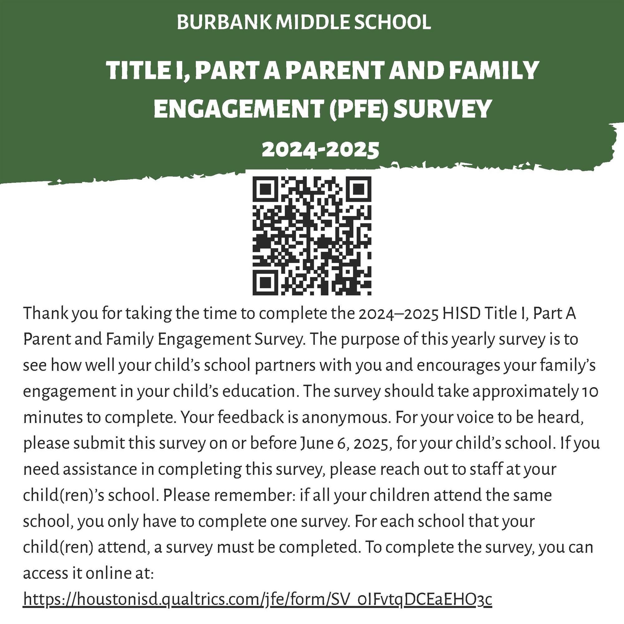 Title I Parent Survey